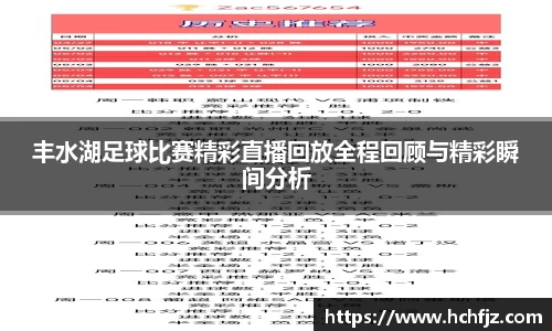 丰水湖足球比赛精彩直播回放全程回顾与精彩瞬间分析